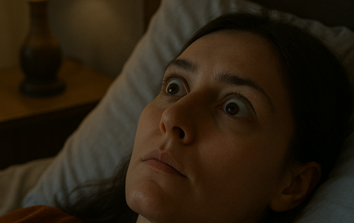 Mujer que no puede dormir.