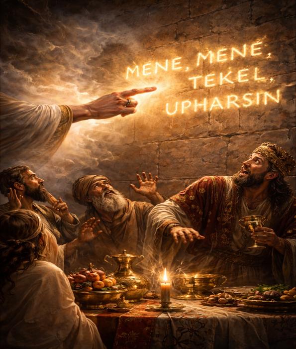 Mene, Mene, Tekel, Uparsin: el mensaje escrito por la mano de Dios