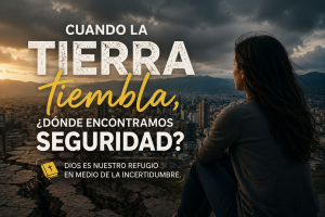 Aun cuando la tierra tiemble, nuestro Dios permanece firme.