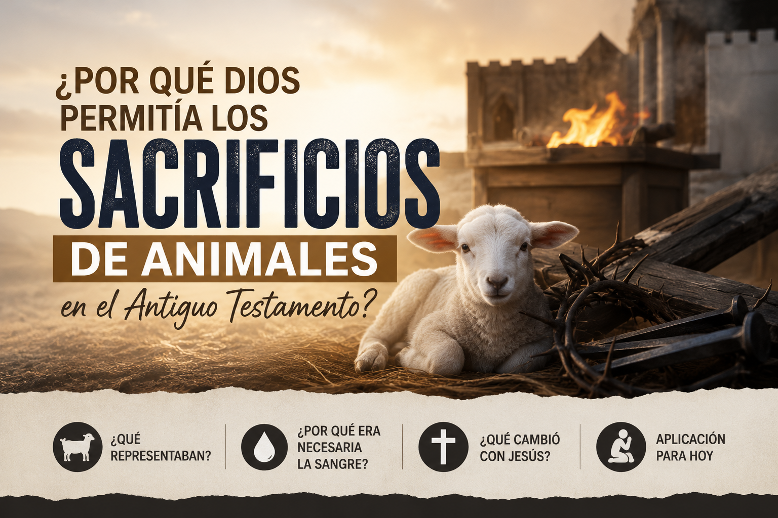 ¿Por qué Dios permitía los sacrificios de animales en el Antiguo Testamento?